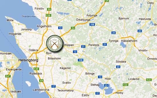 Hitta till Söderåsens Shooting & Events! Klicka på bilden för att komma till karta på Google Maps, med möjlighet till vägbeskrivning till skjutbanan.